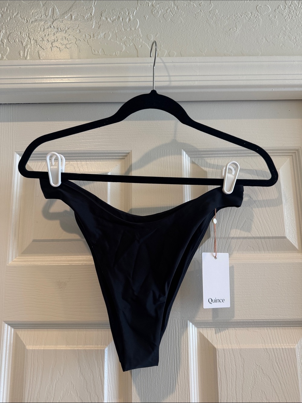 Quince Black High-Cut Bikini Bottom